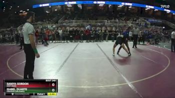 115 lbs Cons. Round 2 - Saniya Gordon, East River vs Isabel Duarte, Freedom (Orlando)