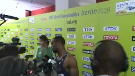 Tyson Gay after 100 final Berlin World Champs