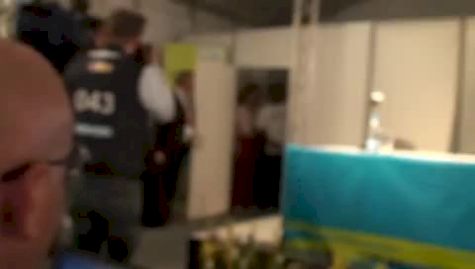 Men's 100 meter press conference with Bolt, Gay, Powell Berlin World Champs