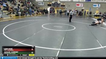 145 lbs Quarterfinal - Liam Hase, West Anchorage vs SAMUEL LAZENBY, Chugiak High School