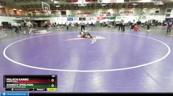 197 lbs Quarterfinal - Malachi Karibo, Baker (Kan.) vs Konrich Speelmon, Dickinson State (N.D.)