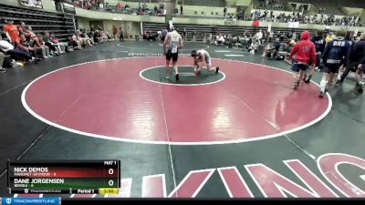 160 lbs Round 1 (4 Team) - Nick Demos, Mahomet-Seymour vs Dane Jorgensen, Bemidji