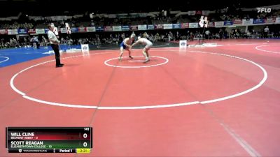 141 lbs Quarters & Wb (16 Team) - Will Cline, Belmont Abbey vs Scott Reagan, Elizabethtown College