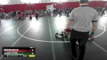 63 lbs Cons. Round 3 - Grayson Wallin, Monroe Wrestling Club vs Camden Ottow, Waterford Youth Wrestling Club