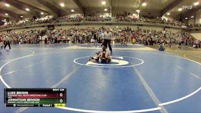 55 lbs Cons. Round 2 - Luke Brown, Pleasant Hill Youth Wrestling Club-AAA vs Johnathan Benson, Neosho Youth Wrestling-AAA