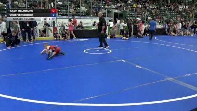 56 lbs Champ. Round 3 - Cash Helmrichs vs Zeke Verschoor