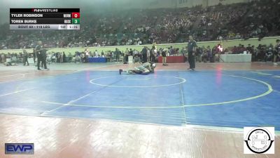 118 lbs Round Of 64 - Tyler Robinson, Norman Jr High vs Toren Burke, Husky Wrestling Club