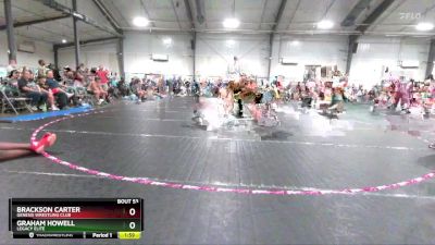 144 lbs Cons. Round 3 - Brackson Carter, Genesis Wrestling Club vs Graham Howell, Legacy Elite