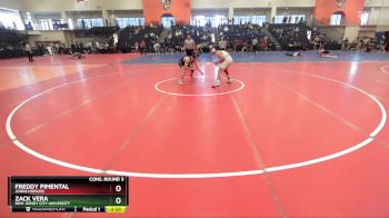 149 lbs Cons. Round 3 - Freddy Pimental, Johns Hopkins vs Zack Vera, New Jersey City University
