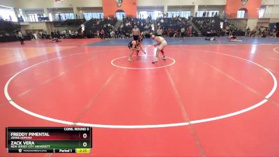 149 lbs Cons. Round 3 - Freddy Pimental, Johns Hopkins vs Zack Vera, New Jersey City University