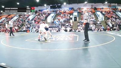 150 lbs Quarterfinals (8 Team) - Logan Dawson, Lowell vs Davis Johnson, Fruitport