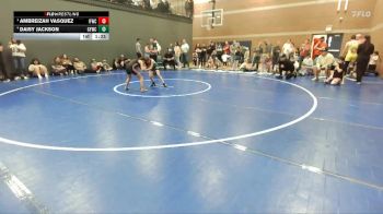 81 lbs Round 3 - Ambreizah Vasquez, Idaho Falls Wrestling Club vs Daisy Jackson, Grangeville Youth Wrestling Club