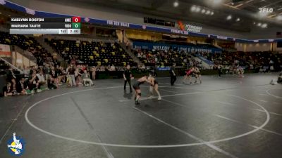 130 lbs Champ. Round 1 - Mariana Taute, Fort Dodge vs Kaelynn Boston, Ankeny