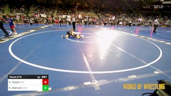 64 lbs Round Of 16 - Gabriel Hayes, Wentzville Wrestling Federation vs Korbin Akerson, Nebraska Boyz