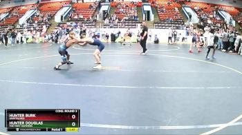 130 lbs Cons. Round 3 - Hunter Burk, Unattached vs Hunter Douglas, The Fort Hammers