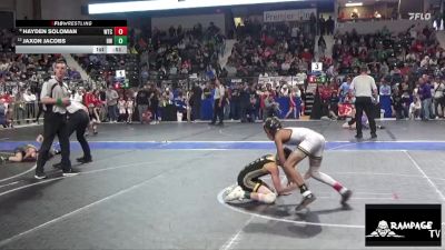 70 lbs 3rd Place Match - Jaxon Jacobs, Hays WC vs Hayden Soloman, WTC