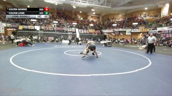 150 lbs Cons. Round 2 - Colton Lowe, Effingham-Atchison Co Community HS vs Colten Gehrke, Herington HS