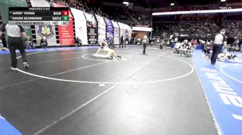 113 Class 1 lbs 5th Place Match - Gaven Schreiner, Marceline vs Avery Young, Macon