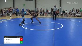 125 lbs Consolation - Chase Manski, Elk Grove Wreslting Academy vs Anwar Alli, Marion Pleasant High School