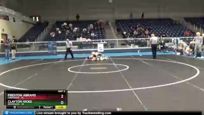 106 lbs Placement Matches (8 Team) - Clayton Hicks, Brunswick vs ...