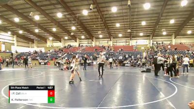 85 lbs 5th Place Match - Presley Call, Bear River Junior High Wrestling Club vs Korby Patterson, Fremont Wrestling Club