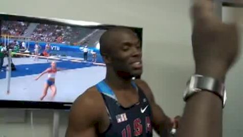 Lashawn Merritt talks about Usain running the 400 in 2010