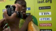 Usain Bolt after 2nd round of 200 IAAF Berlin World Championships
