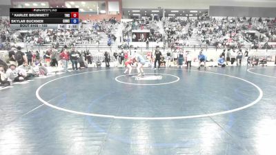 155 lbs Quarters - Karlee Brummett, Toro World Club vs Skylar Buckner, Cheney Blackhawk Wrestling Club