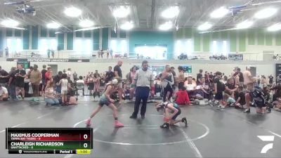 56 lbs Round 3 - Maximus Cooperman, Tampa Bay Tigers vs Charleigh Richardson, Unattached