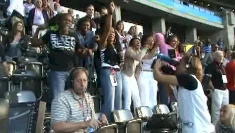 Sanya's famliy celebrating after 400