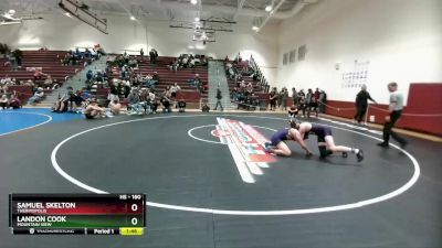 160 lbs Quarterfinal - Landon Cook, Mountain View vs Samuel Skelton, Thermopolis