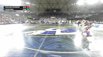 Boys 1B/2B 138 Cons. Semi - Jacob Gray, Goldendale vs Wayland Holmberg, Davenport