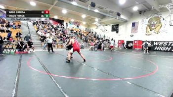 285 lbs 7th Place Match - Jason Ponce, Laguna Hills vs Aros Ortega, Garden Grove