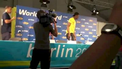 Men's 200 Press Conference Bolt, Edward Spearmon IAAF World Championships