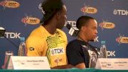 Bolt on if there was a tailwind and limits in the 100 and 200 IAAF World Championship Press Conference