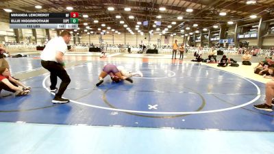 152 lbs Rr Rnd 3 - Miranda Lencrerot, MF Angels - HSG vs Ellie Higginbotham, Superior Elite - HSG