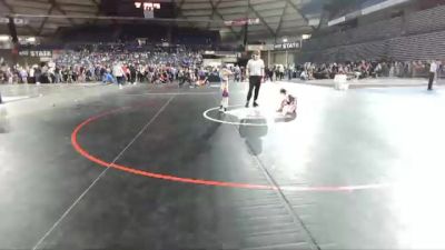 71 lbs Cons. Round 2 - Chase Sample, Montesano Mad Dogs Wrestling vs Branson Bennett, Thunder Mountain Wrestling Club