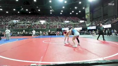 123 lbs Champ. Round 2 - Rilee Rohrer, Powell Wrestling Club vs Bryleigh Larson, Big Game Wrestling Club MT