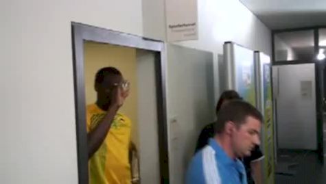 Usain Bolt on 4x100 victory 2009 IAAF World Championships