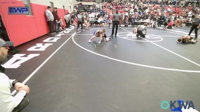 64 lbs Round Of 16 - Kale Shatswell, Tiger Trained Wrestling vs Hollis Federico, Muskogee Rougher Youth Wrestling