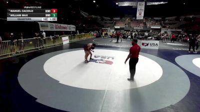 106 lbs Quarters - William Max, Savage House Wrestling Club vs Manuel Cacoilo, Daniel Cormier Wrestling Club