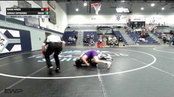 106 lbs Consolation - Gage Hines, Vian vs Josiah Offeigbu, Bookert T Washington