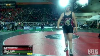 5A 285 lbs Champ. Round 1 - Kollin Bailey, Rocky Mountain vs Quentin Gifford, Rigby