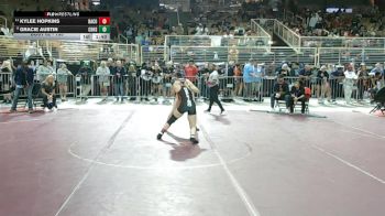 135 lbs Champ. Round 1 - Kylee Hopkins, Baker County vs Gracie Austin, Charlotte Hs