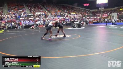 190 lbs Cons. Round 2 - Elee Pittman, Baldwin High School vs Cecilia Lynch, St. George-Rock Creek HS