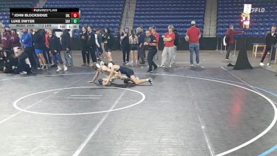 113 lbs 5th Place - John Blocksidge, Salem, NH vs Luke Dwyer, Xaverian