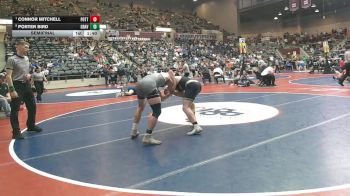 4A 190 lbs Semifinal - Connor Mitchell, Pottsville vs Porter Bird, Gravette