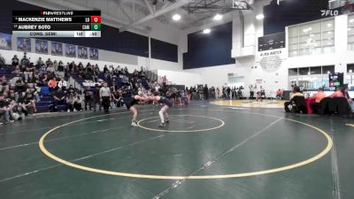 105 lbs Cons. Semi - Mackenzie Matthews, Los Osos vs Aubrey Soto, Camarillo