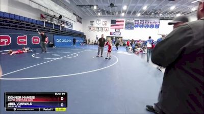 71 lbs Cons. Round 3 - Konnor Maness, Casper Wrestling Club vs Abel VonWald, Douglas WC