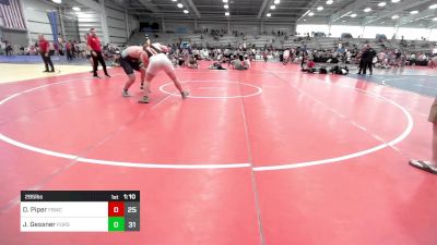 285 lbs Rr Rnd 2 - Dominic Piper, Fight Barn WC vs Jeff Gessner, Pursuit Wrestling Academy - Black